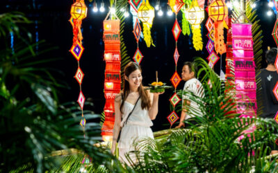 Loy Krathong Festival at Kan Eang at Pier